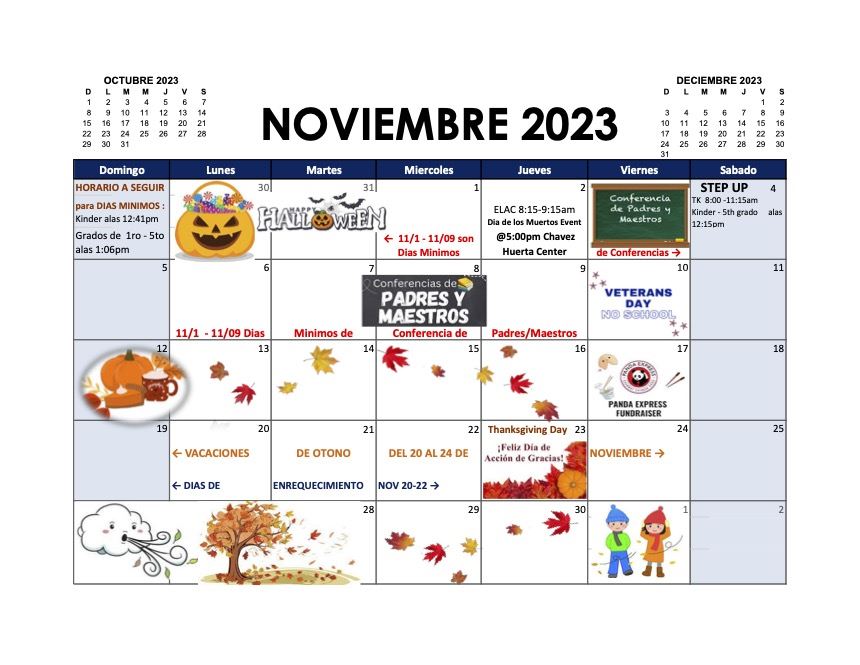 November Calendar 